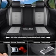 thumbnail image 4 of Fit for FORD ESCAPE 2006 Seat Cover, Leather 5 Seats Full Set With Lumbar Support Suitable for All Seasons, Gray and Black Car Seat Covers, Beautify the Interior of Old Cars, 4 of 8