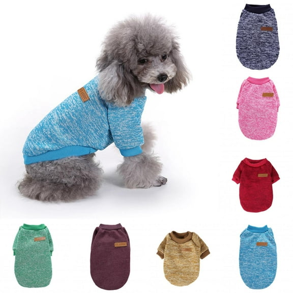 Limei Pet Dog Classic Sweater Woolen Yarn Coat Soft Thickening Warm Pup Dogs Shirt Winter Pet Dog Cat Clothes Puppy Customes Clothing for Small Dogs