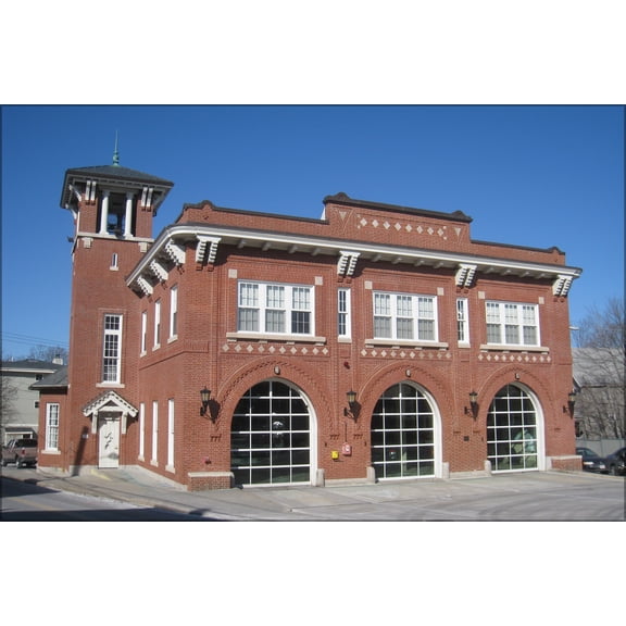 24"x36" Gallery Poster, Taylor Square Firehouse - 113 Garden Street, Cambridge, MA