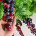 thumbnail image 2 of Artificial Fake Grape Fruit Flower Leaves Plant Lifelike Home Decor Office Party, 2 of 6