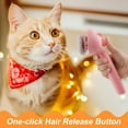 thumbnail image 6 of Cat Steam Brush, 3 in 1 Pet Steam Brush with Release Button and Water Tank, Steam Brush for Cats Dogs, Long and Short Hair(PINK), 6 of 6