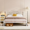 thumbnail image 5 of ARICOEASY Metal Queen Size Vintage Headboard with Height Adjustable for Bed Frame, White, 5 of 7