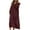 Burgundy, variant on IROINNID Maxi Dress for Women Strapless V-Neck Shift Dress Winter V-Neck Long Sleeve Button Long Dress ,Burgundy