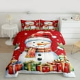 thumbnail image 2 of Castle Fairy Kids Children Xmas Snowman Bedding Comforter Set 2pcs,Merry Christmas Gifts Twin Comforter Sets Microfiber,Happy New Year Breathable Bedding Set,Ultra Soft Home Decor,Reversible, 2 of 8