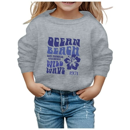 

KUNKASA Baby Toddler Boy s Cotton Crewneck Long Sleeve Sweatshirt And Girls Pullover Casual Loose Children Round Neck Hoodie Fashion Winter Clothes 7-8 Years