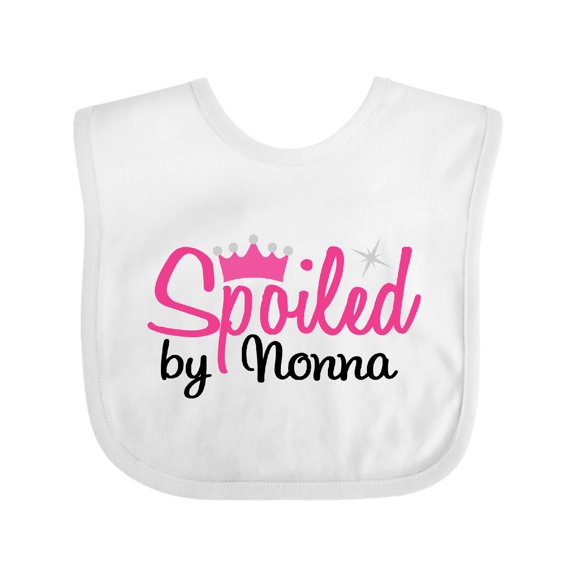 Inktastic Spoiled by Nonna Girls Baby Bib