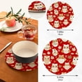 thumbnail image 3 of SKYSONIC Cartoon Owls Pot Holders Trivets, 2 Pcs Heat Resistant Trivets, Cotton Thread Weave Mats for Hot Pads Pans Pot Bowl Teapot for Kitchen Decor, 3 of 7
