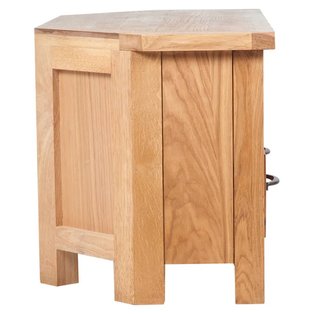 Kepooman Solid Oak Wood TV Storage Cabinet with Drawer for Living Room, Brown Kepooman Solid Oak Wood TV Storage Cabinet with Drawer for Living Room, Brown