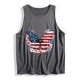 thumbnail image 5 of Lydpxz Womens 4th of July Tank Tops Plus Size Patriotic American Flag Graphic Tees Loose Fit Sleeveless T Shirts Camisole Breathable Crewneck Tanks, 5 of 6