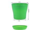 thumbnail image 3 of Artrylin Flower Pots,8Pcs Plastic Pots for Plants, 4.7in Indoor Pots for Plants with Drainage and Tray Saucer, for Flowers Herbs African Violets Succulents Orchid Cactus Indoor Outdoor, Mixed Color, 3 of 7