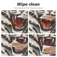 thumbnail image 4 of JEUXUS Tiger Printed Round Tablecloth,Wipeable TableCloths Cover Mat Spill Proof Table Covers,Washable,Reusable TableCloths,for Dining Room Kitchen Home Decor Holiday Dinner（Pale Brown Black）, 4 of 7