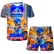 thumbnail image 3 of Camisetas nuevas para niños, conjunto de 2 piezas de camiseta y pantalones cortos de Sonic para niños, camiseta de anime para niños, conjuntos de ropa de verano para bebés, 3 of 5