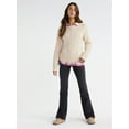 thumbnail image 2 of Time and Tru Women's Bobble Stitch Pullover Sweater, Midweight, Sizes XS-XXXL, 2 of 5
