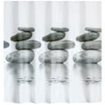 thumbnail image 1 of Nikou Gray Stone Shower Curtain Waterproof Mildew Proof Bath Curtain with Hanging Hooks #1, 1 of 8