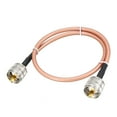 thumbnail image 1 of Cable coaxial RF de baja pérdida Conexión de cable coaxial RG-142, macho PL-259 a macho PL-259 50cm 1pcs, 1 of 4