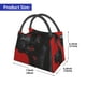 thumbnail image 2 of Easygdp Black Dog Red Background Bolsa de Almuerzo Insulada Reutilizable, Bolsa de Mano y Bandolera para Oficina, Trabajo, Viajes, 2 of 6