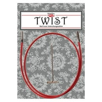 ChiaoGoo TWIST- [M] Mini Interchangeable Red Cables - For US- (1.5 mm) to US-1.5 (2.5 mm) Tips