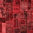 thumbnail image 1 of Ahgly Company Indoor Square Oriental Red Modern Area Rugs, 5' Square, 1 of 4