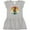 AC-Heather Grey, variant on Music Treble Clef Marching Band Girls Toddler Dress