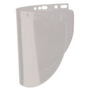 Fibre-Metal by Honeywell High Performance Model 4178 8'' X 16 1/2'' X .06'' Gray Injection Molded Propionate Wide View Faceshield For Use With Models F400 And F500 Mounting Crown