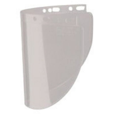 Fibre-Metal by Honeywell High Performance Model 4178 8'' X 16 1/2'' X .06'' Gray Injection Molded Propionate Wide View Faceshield For Use With Models F400 And F500 Mounting Crown