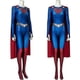 thumbnail image 2 of Womens Supergirl Cosplay Bodysuit Hero Jumpsuit with Cape Comic-Inspired Halloween Costume Set, 2 of 5