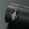 thumbnail image 4 of Heart in Heart Cremation Jewelry for Ashes Urn Necklace for Ashes of Loved One Pendent for Ashes and Chain, 4 of 8