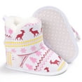 thumbnail image 2 of Newborn Baby Boy Girls Boots Soft Anti-Slip Sole Warm Winter Snow Booties Toddler Infant Prewalker Crib Shoes, 2 of 7