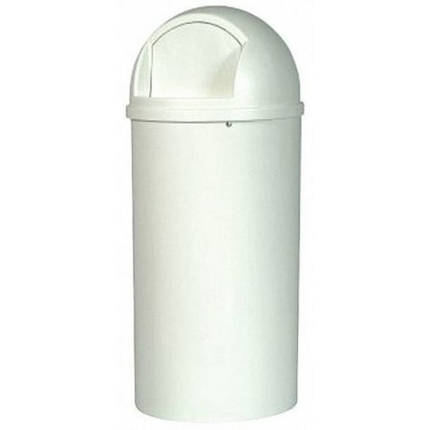 Rubbermaid Fg817088owht 25 Gal Plastic Round Trash Can White Com 25 Gal Plastic Round Trash Can, Rubbermaid Tall Round Trash Can