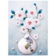 thumbnail image 1 of 16 x 20 pulgadas DIY pintura al óleo sobre lienzo pintura por número Kit hermoso patrón de flores p yeacher Tipo 1, 1 of 7