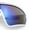 White - Blue Mirror, variant on Mens Classic Oversized Shield Color Mirror Wrap Around Sport Plastic Sunglasses Grey - Gold Mirror