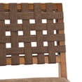 thumbnail image 4 of Christopher Knight Home Rustic PU Upholstered Barstools, Rivet Accents, Solid Wood Frame, Dark Brown, Set of 4, 4 of 10