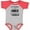 Baseball Heather and Red, variant on Inktastic My Mommy is a Nurse and a Hero Boys or Girls Baby Bodysuit