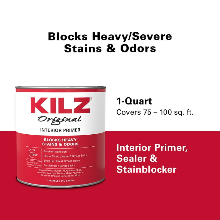 プ*ン様 killer prime KG-PRIME(Oil Painted R KILZ Original Water-based, Interior White Primer, Oil-Based, 1