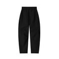 thumbnail image 2 of WAVSUF Men's Softshell Pants with Pockets Loose Fit Elastic Waist Fall Running Outdoor Pants Black L, 2 of 8