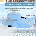 thumbnail image 4 of Tirrina Women's Outdoor Sun Protection Fishing Cap with Neck Flap Wide Brim Mesh Hat for Travel Camping Hiking Hunting, 4 of 9