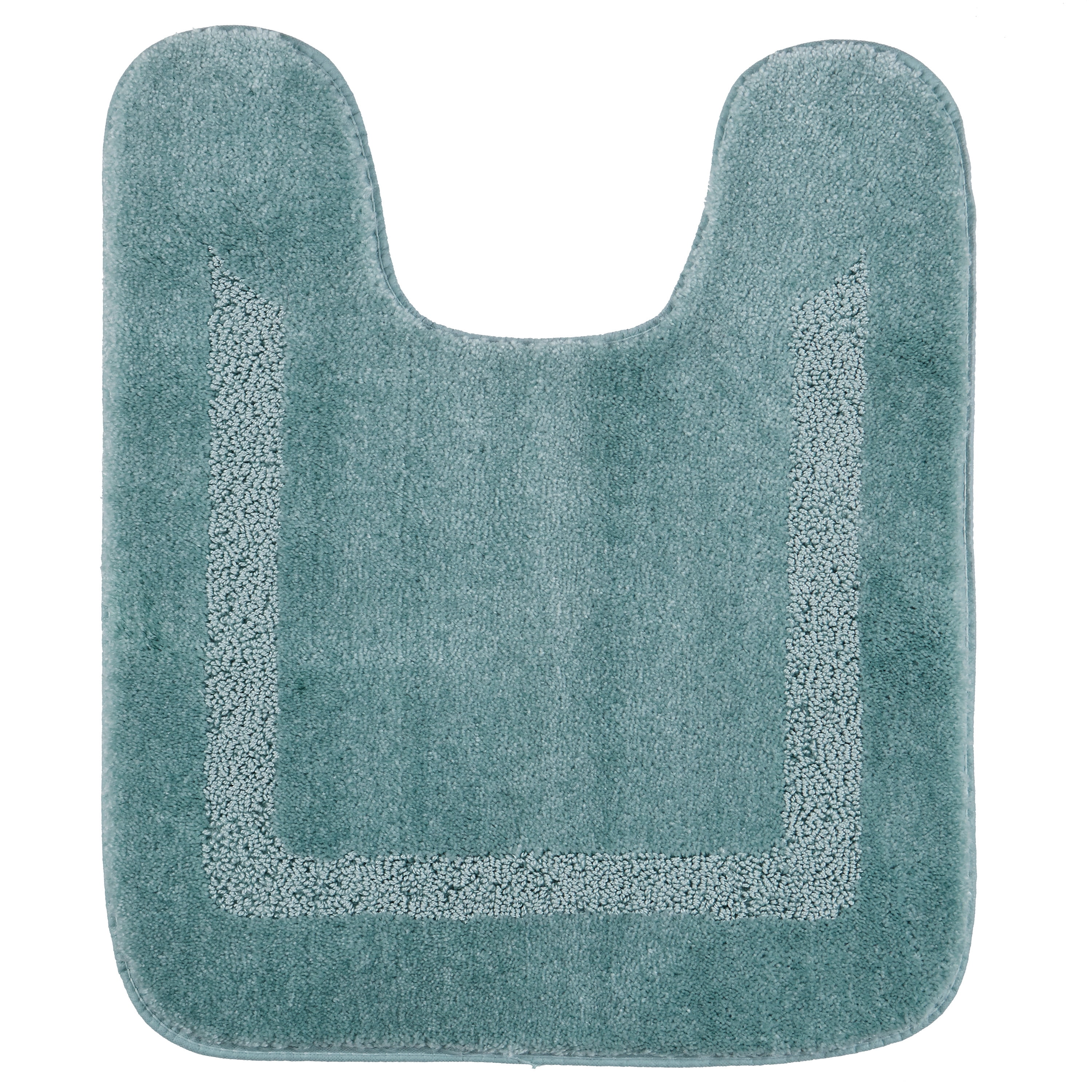 Mohawk Home Facet Bath Rug Aqua, 1'8"x2', Teal