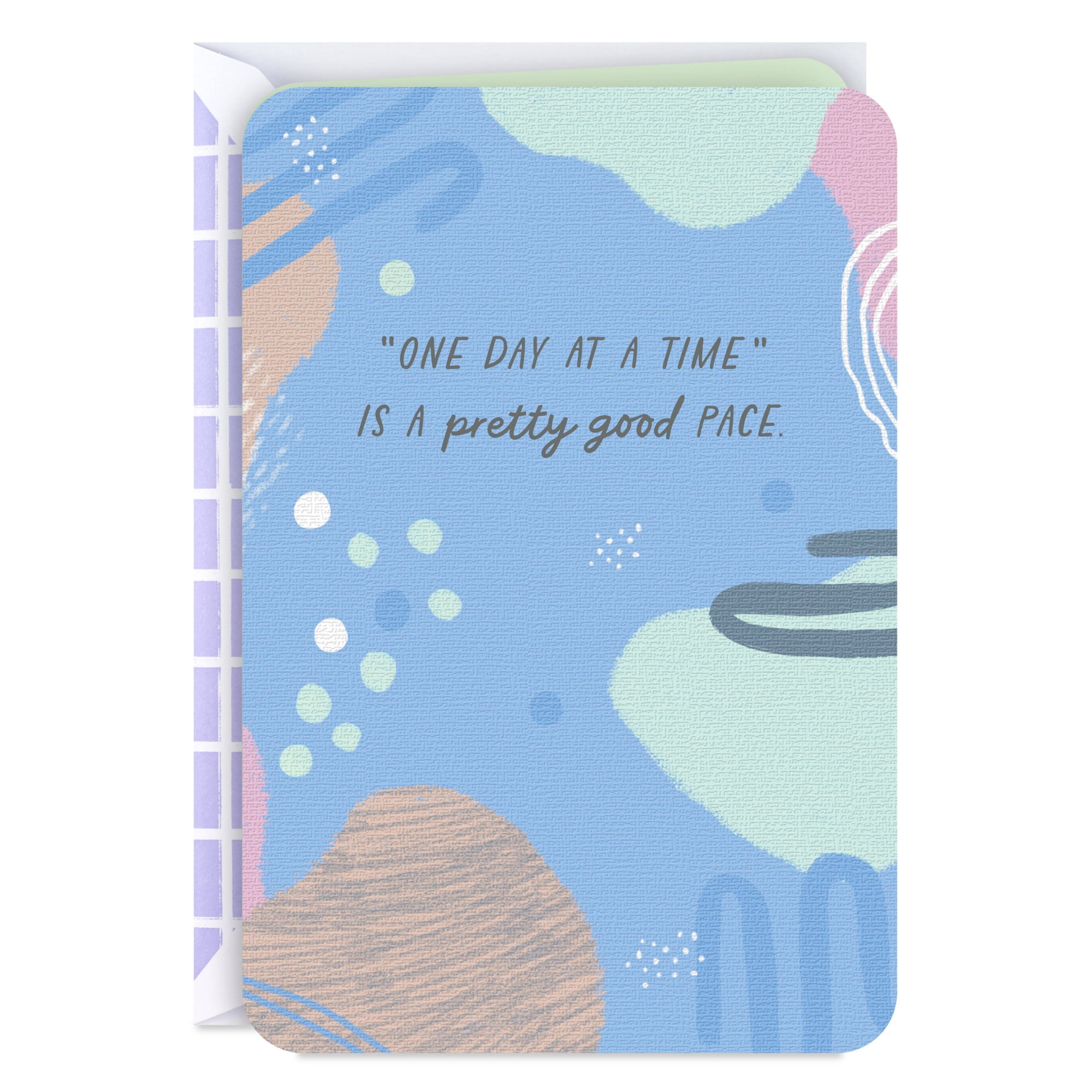 Hallmark Just Because Encouragement Card (Just Keep Going One Day at a Time)