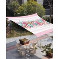 thumbnail image 3 of Sun Shade Sail 8'x10' Ocean Coral Starfish Conch Rectangle Sun Shade Sails Canopy Waterproof Beach Marine Life Pink Outdoor Sunshades Sand UV Block Cover Shades Cloth for Patio Backyard Garden Deck, 3 of 9