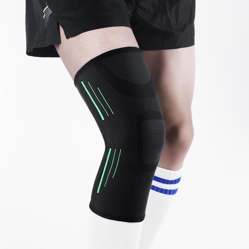 Details about   Knee Brace Compression Sleeve Support with Patella Gel Pad & Spring Stabilizers 