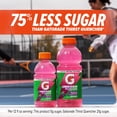 thumbnail image 2 of Gatorade Lower Sugar, No Artificial Cherry Flavored Electrolyte Sports Drink, 28 fl oz, 75% Less Sugar, Hydration, 2 of 6