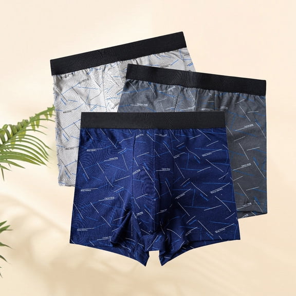 Vetsdori Mens Boxer Briefs Underwear Pack 3 Pieces Ropa Hombre Cotton Shorts Trunks Soft and Cozy Casual Breathable Underwear for Men