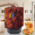 thumbnail image 3 of ZUXONGSY Thanksgiving Cat Air Fryer Cover Small Kitchen Appliance Covers with Front Pocket Maple Leaf Rice Cooker Coffee Machine Cover Easy to Use Thanksgiving Fall Decor, 3 of 7