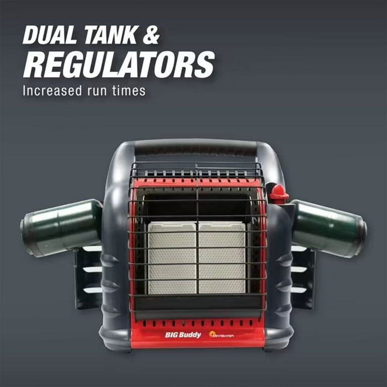 Mr. Heater Big Buddy 4,000 to 18,000 BTU Portable LP Gas Heater (2 Pack) -  Walmart.com