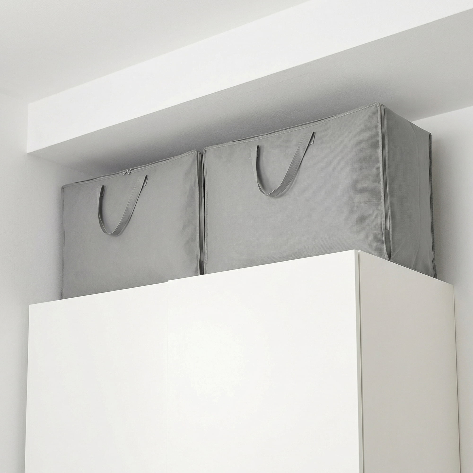 Unique Bargains Clothing Storage Bag Organize Bedroom and Closet Grey 21.3"x14.2"x7.1"
