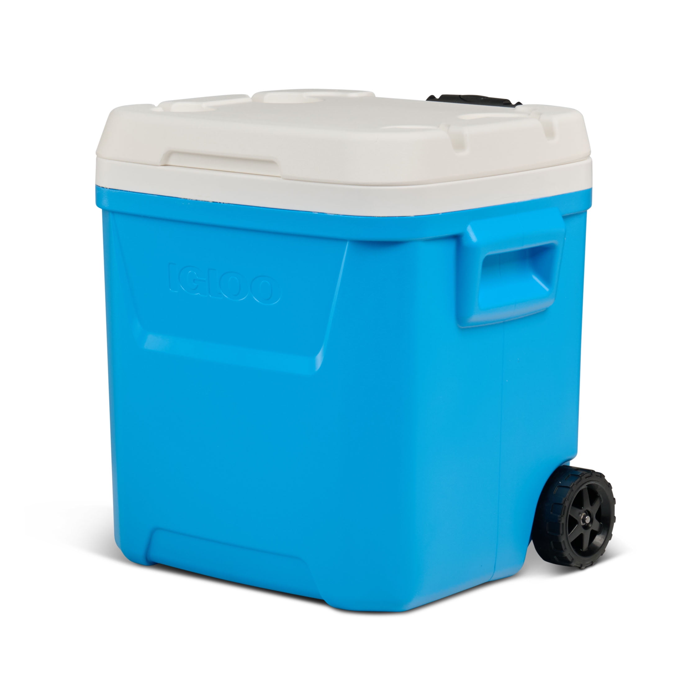 Igloo 60 QT Laguna Ice Chest Cooler with Wheels, Cyan Blue