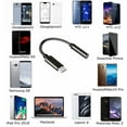 thumbnail image 4 of USB C/Type-C to 3.5mm Audio Adapter Headphone Adapter , USB C to 3.5mm Adapter Converter Compatible wit Pixel/Pixel 2/2XL/3 Huawei P20/P30 Pro/Mate 10 Moto Z, Xiaomi and More - Black, 4 of 7