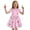 Pink, variant on Adeawade Sundress For Girls 3-4 Years Crewneck Easter Bunny Print Dress Flutter Sleeve Party Dress For Toddler Baby Girl Floral Occasion Basic Wear Pink