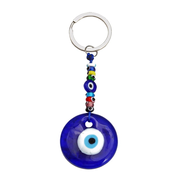 Turco Diablo Azul Ojos Llavero Colgante Ornamento Llavero de corona azul