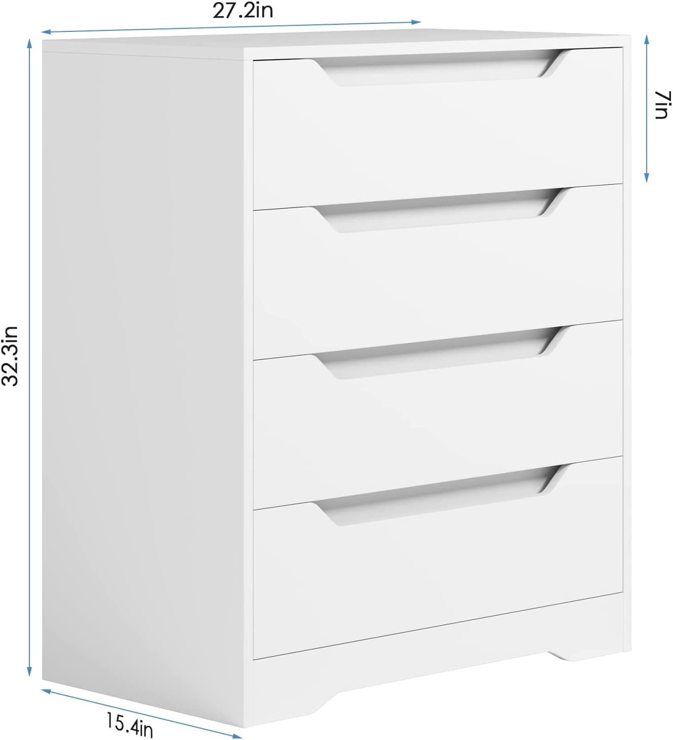 Wakeman 80-FSH5037 Durable Organizer 4 Drawers Storage Tool Box